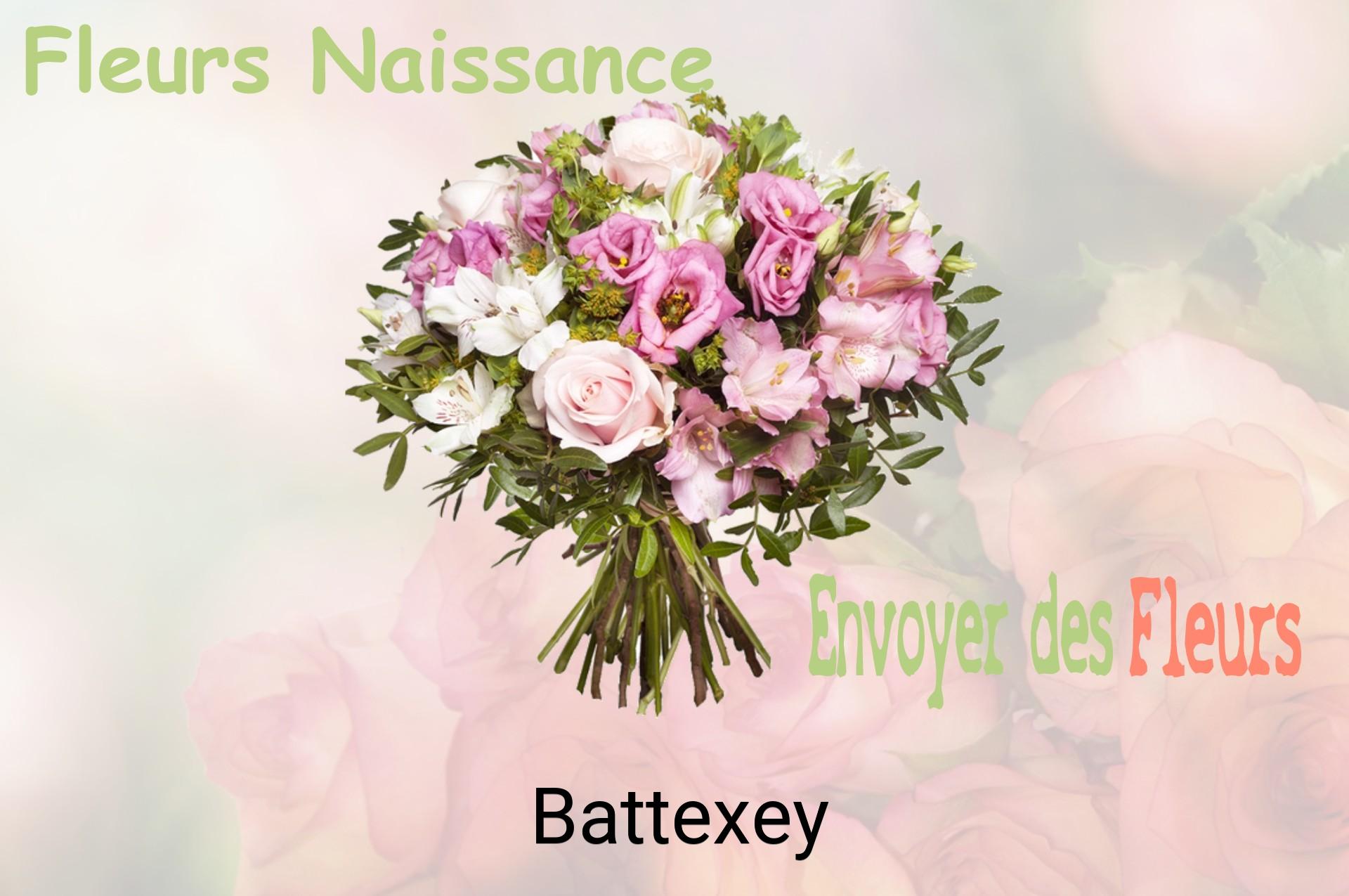 Bouquet de fleurs de naissance livré à Battexey